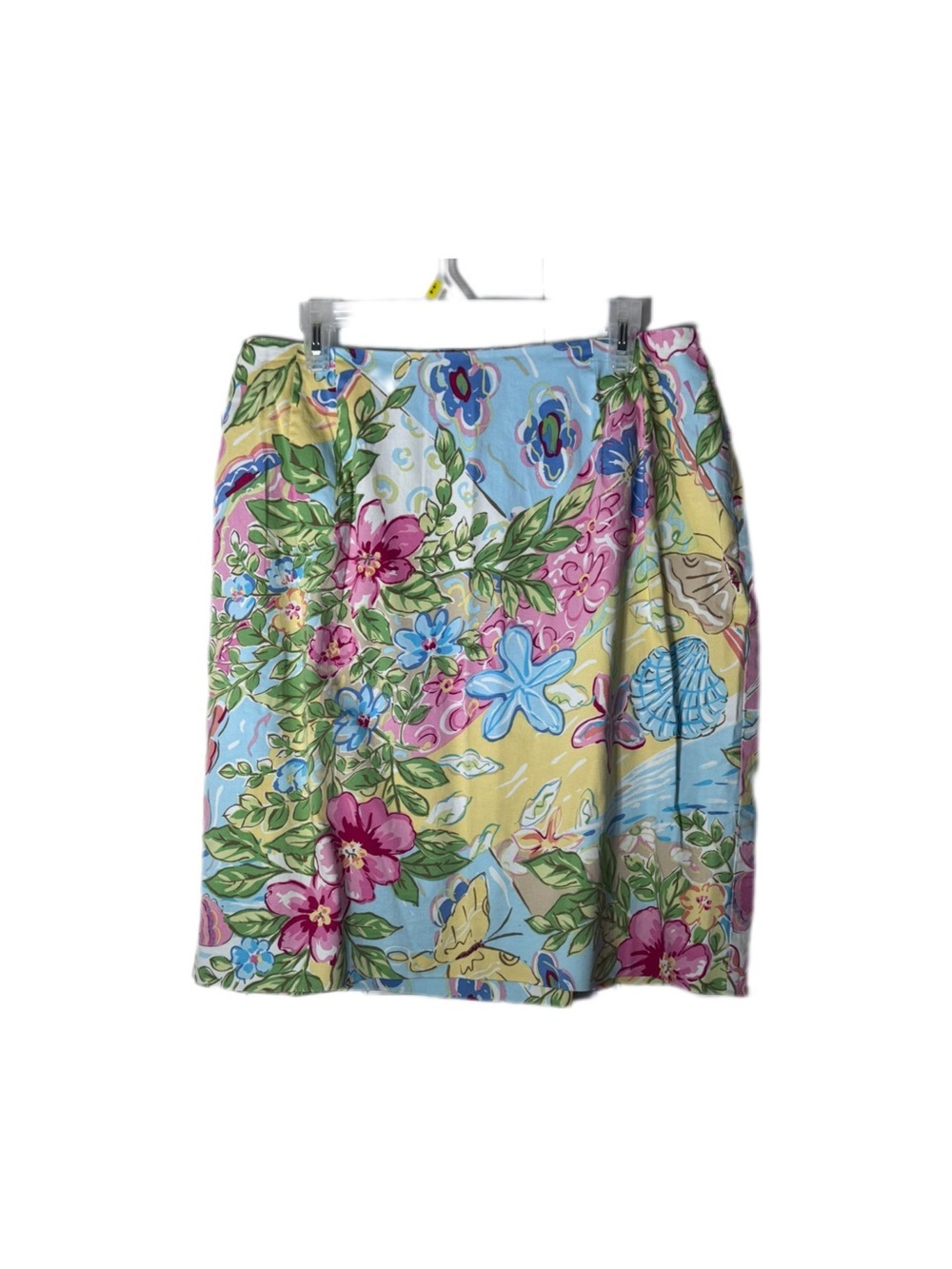 Talbots Floral Pencil Skirt - Blue, Pink & Yellow